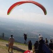 Cerna Hora - Paragliding Fly, Na starcie.