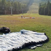 Dzikowiec Paragliding Fly, Lądowanie awaryjne